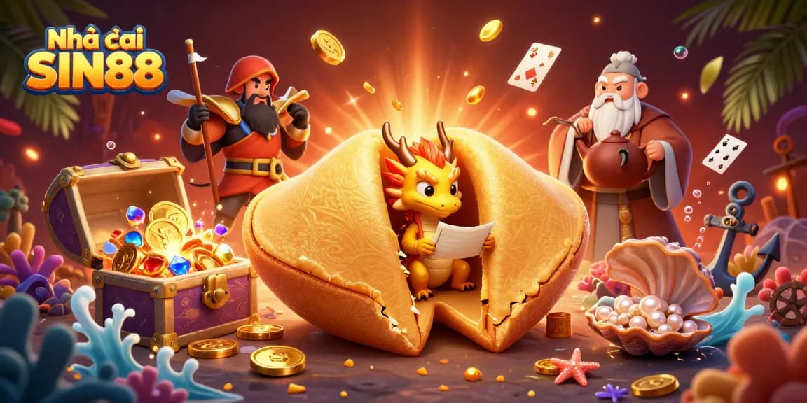 Engage in thrilling winnings at Nhà cái SIN88, showcased with vibrant 3D casino elements.