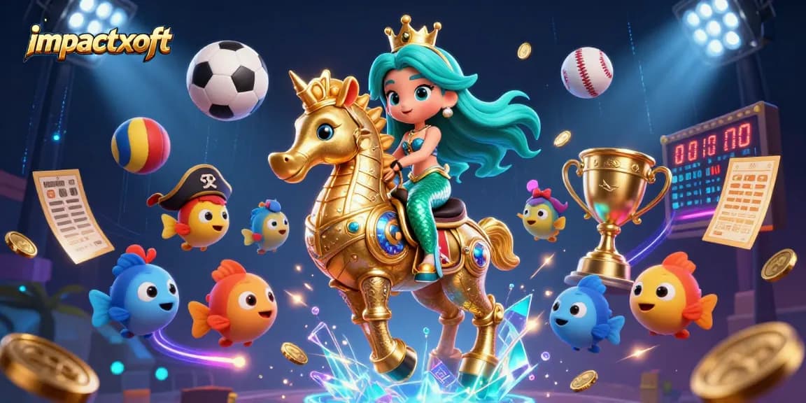 Experience thrilling bets with Impactxoft as the mermaid princess and seahorse defeat odds in a casino adventure.