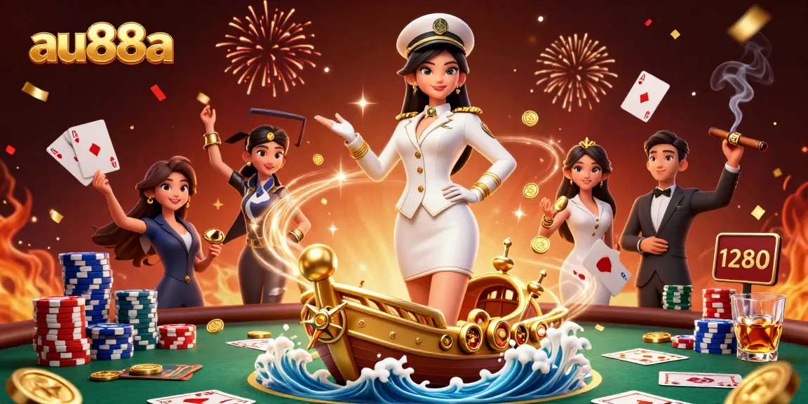 Engage with thrilling poker action from au88a, featuring vibrant chips and high-stakes excitement.