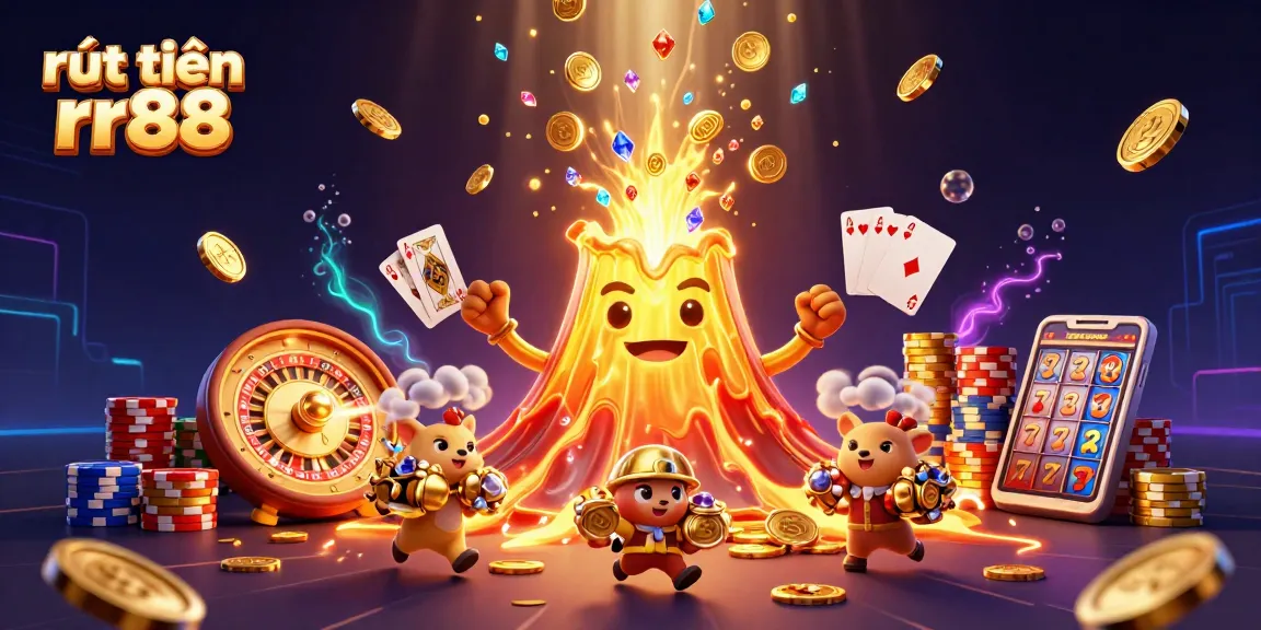 Experience the joy of rút tiền rr88 with vibrant treasures and thrilling casino elements.